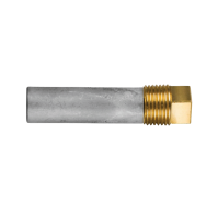Pencil anode complete with brass plug th.1/2''GAS for Caterpillar -  Ø 14 L.38 - 02024-1T - Tecnoseal